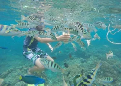 Aventura de esnorquel en la Laguna Azul de Bali G3
